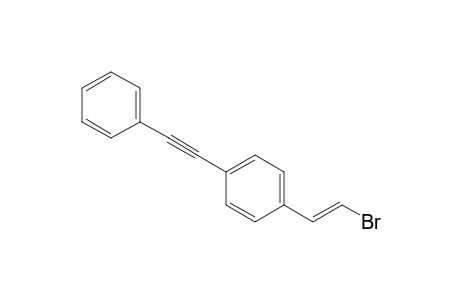 1-[(E)-2-bromanylethenyl]-4-(2-phenylethynyl)benzene