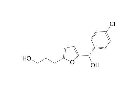 .alpha.-(p-Chlorophenyl)-5-(3-hydroxypropyl)-2-furanmethanol