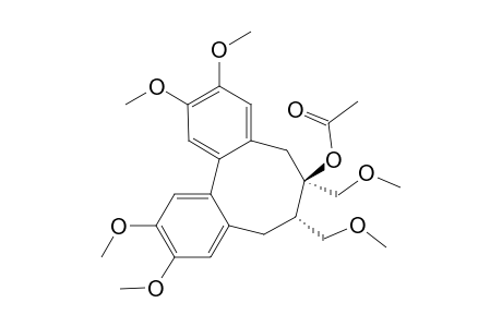 6,7-Bis(methoxymethyl)-6-acetoxy-2,3,10,11-tetramethoxy-5,6,7,8-tetrahydrodibenz[a,g]cyclooctene