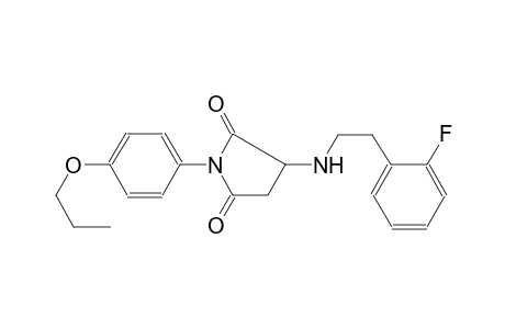 Pyrrolidine-2,5-dione, 3-[2-(2-fluorophenyl)ethylamino]-1-(4-propoxyphenyl)-
