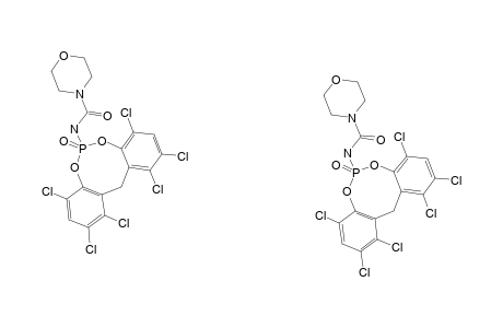 N-MORPHOLIN-N'-[1,2,4,8,10,11-HEXACHLORO-6-OXIDO-12H-DIBENZO-[D,G]-1,3,2-DIOXAPHOSPHOCIN-6-YL]-UREA