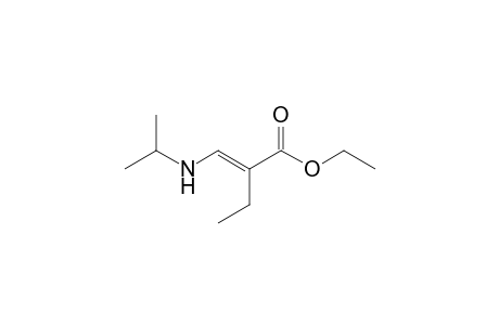 Ethyl 3-(N-isopropyl)amino-2-ethyl-2-propenoate