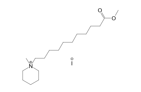 piperidinium, 1-(11-methoxy-11-oxoundecyl)-1-methyl-, iodide