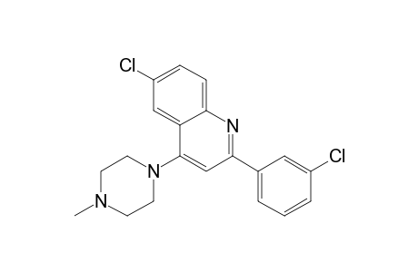 6-Chloro-4-(4-methylpiperazino)-2-(3-chlorophenyl)quinoline