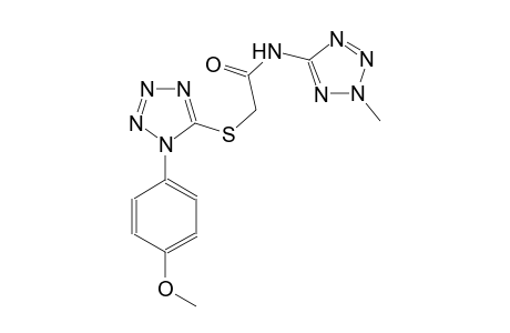 2-{[1-(4-methoxyphenyl)-1H-tetraazol-5-yl]sulfanyl}-N-(2-methyl-2H-tetraazol-5-yl)acetamide