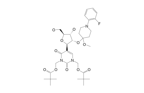 2'-O-[1-(2-FLUOROPHENYL)-4-METHOXYPIPERIDIN-4-YL]-N-1,N-3-BIS-(PIVALOYLOXYMETHYL)-PSEUDOURIDINE