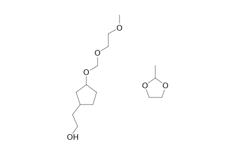 CYCLOPENTANE, 1-(S)-(2-METHYL-1,3-DIOXOLAN-2-YL)-2-(R)-(2-HYDROXYETHYL)-4-(R)-(2-METHOXYETHYLOXYMETHYLOXY)-