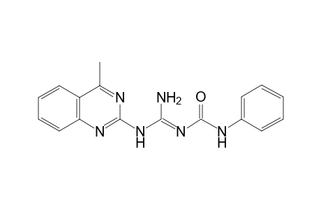 (1E)-1-[amino-[(4-methyl-2-quinazolinyl)amino]methylidene]-3-phenylurea