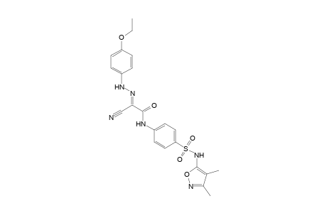 2-Cyano-N-(4-{[(3,4-dimethylisoxazol-5-yl)amino]sulfonyl}phenyl)-2-[(4-ethoxy-phenyl)hydrazono]acetamide