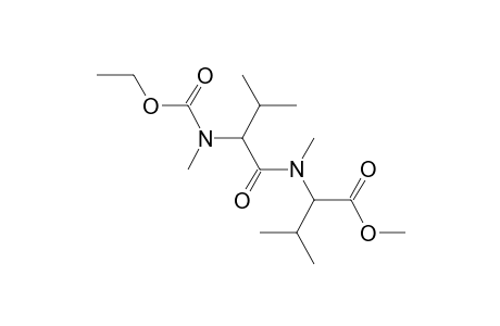 val-val, N,N'-Dimethyl-N-ethoxycarbonyl-, methyl ester (isomer 1)