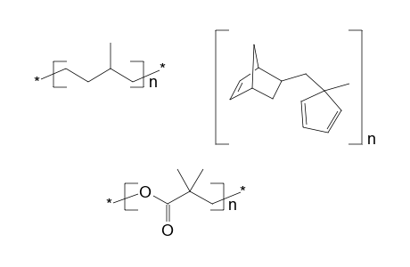 Poly(ethylene-co-propylene-co-methylcyclopentadienyl-5-norborn-2-enyl-methane)-g-poly(pivalolactone)