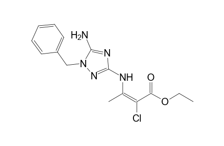 (E)-Ethyl 3-(5-amino-1-benzyl-1H-1,2,4-triazol-3-ylamino)-2-chlorobut-2-enoate