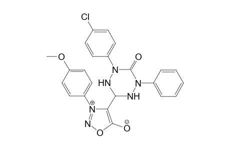 2-(4-Chlorophenyl)-6-[3-(4-methoxyphenyl)sydnon-4-yl]-4-phenyl-1,2,4,5-tetrazinan-3-one
