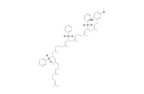 2-[5',13',21'-tris(Benzenesulfonyl)-3',7',11',15',19',23',27,31''-octamethyldotriaconta-2',6',10',14',18',22',26',30'-octaenyl]-4-methoxyphenol