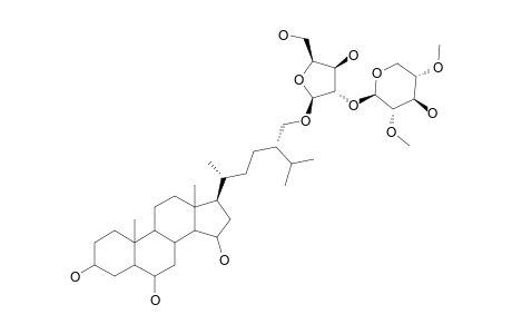 CERTONARDOSIDE_B2;(24S)-24-(1)-O-BETA-[2,4-DI-O-METHYL-D-XYLOPYRANOSYL-(1->2)-ALPHA-L-ARABINOFURANOSYL)-24-METHYL-5-ALPHA-CHOLESTANE-3-BETA,6-ALPH