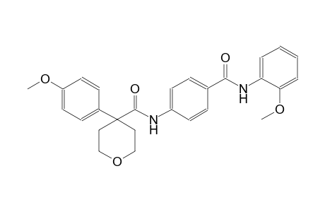 N-{4-[(2-methoxyanilino)carbonyl]phenyl}-4-(4-methoxyphenyl)tetrahydro-2H-pyran-4-carboxamide