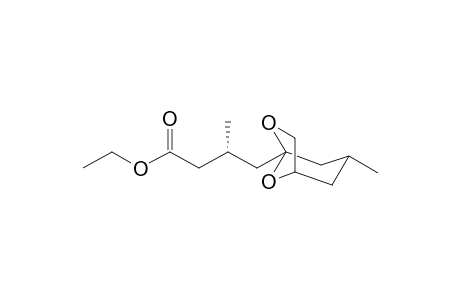 3-Methyl-1-[3-(ethoxycarbonyl)-2(R)-methylpropyl]-7,8-dioxabicyclo[3.2,1]octane