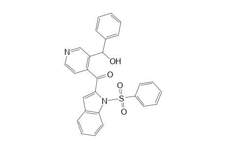 1H-Indole, 2-[[3-(hydroxyphenylmethyl)-4-pyridinyl]carbonyl]-1-(phenylsulfonyl)-