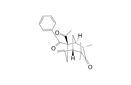 (-)-(1S,4S,5S,6S)-6-Acetyl-6-benzoyl-8-methylene-2,2,4-trimethylbicyclo[3.3.1]nonan-3-one