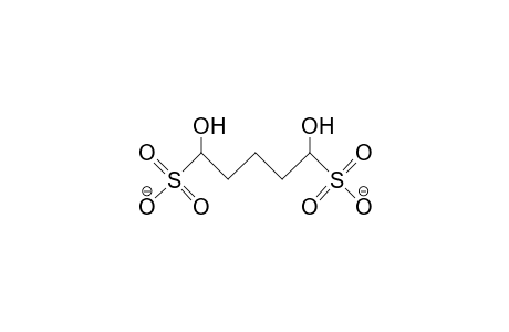 1,5-Dihydroxy-1,5-pentane-disulfonic acid, dianion