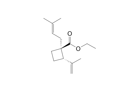 (1S,2S)-1-(3-methylbut-2-enyl)-2-(1-methylethenyl)-1-cyclobutanecarboxylic acid ethyl ester