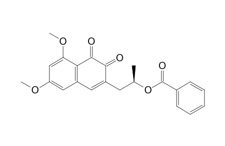 3-(2'-(R)-(Benzoyloxy)propyl)-6,8-dimethoxy-1,2-naphthoquinone