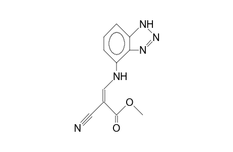 Z-3-(4-Benztriazolyl)amino-2-cyano-prop-2-enoic acid, methyl ester