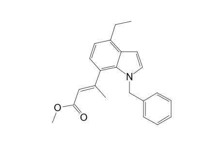 3-(7-(1-Benzyl-4-ethyl)indolyl)but-2-enoic acid methyl ester