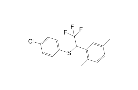(4-chlorophenyl)(1-(2,5-dimethylphenyl)-2,2,2-trifluoroethyl)sulfane