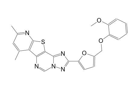 2-{5-[(2-methoxyphenoxy)methyl]-2-furyl}-7,9-dimethylpyrido[3',2':4,5]thieno[2,3-e][1,2,4]triazolo[1,5-c]pyrimidine