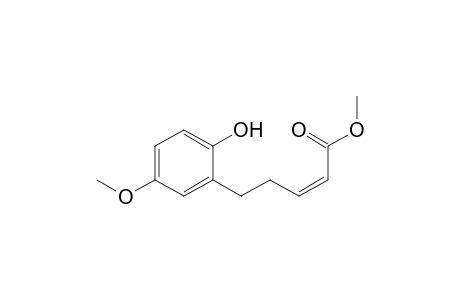 (Z)-5-[2-Hydroxy-5-methoxyphenyl]pent-2-enoic acid methyl ester