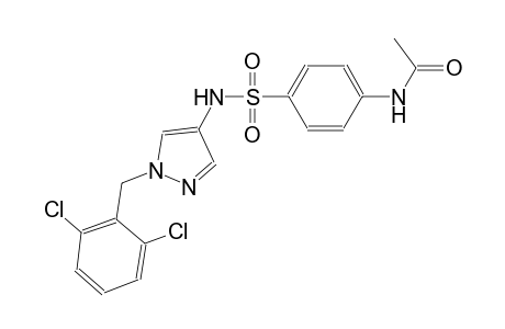 N-[4-({[1-(2,6-dichlorobenzyl)-1H-pyrazol-4-yl]amino}sulfonyl)phenyl]acetamide