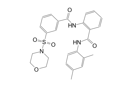 benzamide, N-(2,4-dimethylphenyl)-2-[[3-(4-morpholinylsulfonyl)benzoyl]amino]-