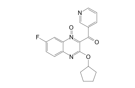 3-(CYCLOPENTYLOXY)-7-FLUORO-2-NICOTINOYL-QUINOXALINE-1-OXIDE