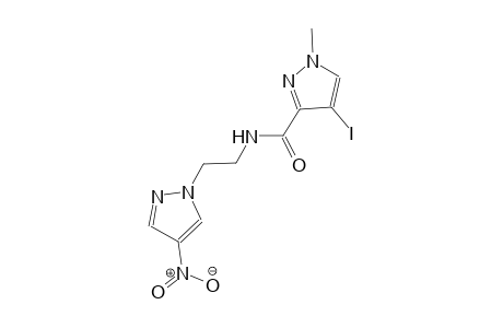 4-iodo-1-methyl-N-[2-(4-nitro-1H-pyrazol-1-yl)ethyl]-1H-pyrazole-3-carboxamide