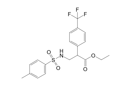 Ethyl 3-[(p-tolylsulfonyl)amino]-2-[p-(trifluoromethyl)phenyl]propanoate