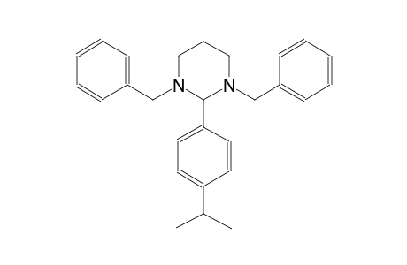 pyrimidine, hexahydro-2-[4-(1-methylethyl)phenyl]-1,3-bis(phenylmethyl)-