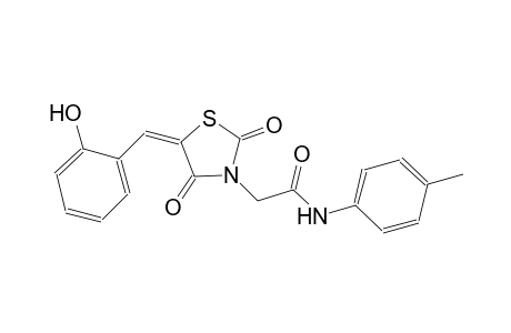 2-[(5E)-5-(2-hydroxybenzylidene)-2,4-dioxo-1,3-thiazolidin-3-yl]-N-(4-methylphenyl)acetamide