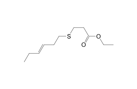 2-(Ethoxycarbonyl)ethyl hex-3-en-1-yl sulfide