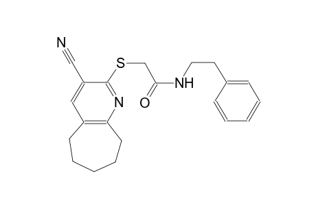 acetamide, 2-[(3-cyano-6,7,8,9-tetrahydro-5H-cyclohepta[b]pyridin-2-yl)thio]-N-(2-phenylethyl)-