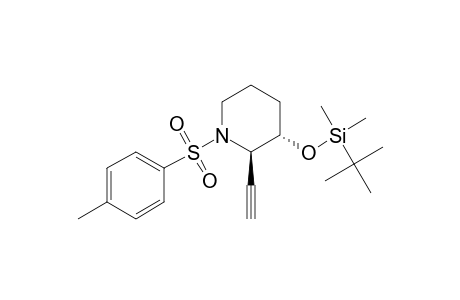 (2R*,3S*)-3-[(tert-Butyldimethylsilyl)oxy]-2-ethynyl-1-(p-toluenesulfonyl)piperidine