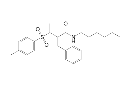N-Hexyl-2-benzyl-3-(p-tolylsulfonyl)butanamide