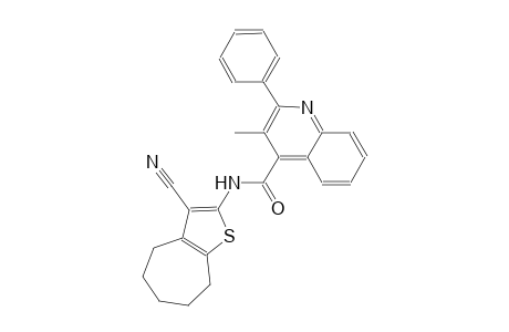 N-(3-cyano-5,6,7,8-tetrahydro-4H-cyclohepta[b]thien-2-yl)-3-methyl-2-phenyl-4-quinolinecarboxamide