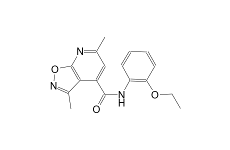 isoxazolo[5,4-b]pyridine-4-carboxamide, N-(2-ethoxyphenyl)-3,6-dimethyl-