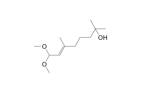 (E)-8,8-dimethoxy-2,6-dimethyl-oct-6-en-2-ol