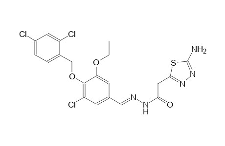2-(5-amino-1,3,4-thiadiazol-2-yl)-N'-((E)-{3-chloro-4-[(2,4-dichlorobenzyl)oxy]-5-ethoxyphenyl}methylidene)acetohydrazide