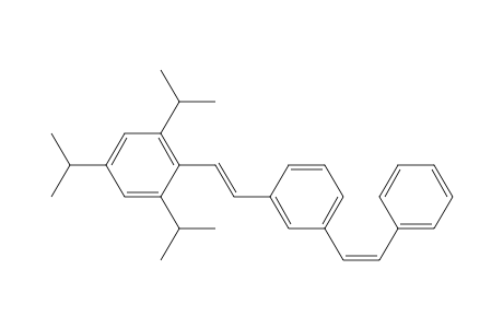 Benzene, 1-(2-phenylethenyl)-3-[2-[2,4,6-tris(1-methylethyl)phenyl]ethenyl]-, (E,Z)-