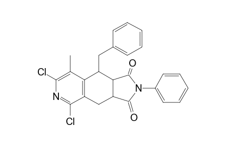 (+-)-9-Benzyl-5,7-dichloro-8-methyl-2-phenyl-3,4,9,9a-tetrahydro-1H-pyrrolo[3,4-g]isoquinoline-1,3(2H)-dione