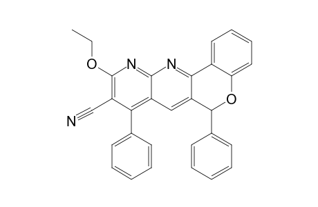 9-Cyano-10-ethoxy-6,8-diphenyl-1-benzopyrano[4,3-b]-1,8-naphthyridine