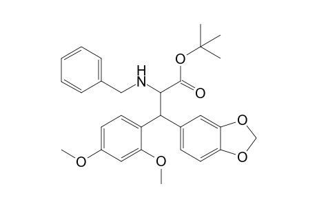 tert-Butyl (2RS,3SR)/(2RS,3RS)-3-(1,3-Benzodioxol-5-yl)-2-(benzylamino)-3-(2,4-dimethoxyphenyl)propanoate